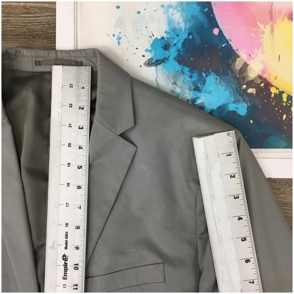 Theory Mens Blazer Sport Coat Two Button Casual Jacket Size 42R Slim Cotton Suit - Picture 13 of 14